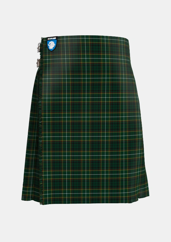 Traditional_MacStumer_Hunting_Tartan_3573_kilt_front_image_with_pleated_design_and_adjustable_buckles_for_men