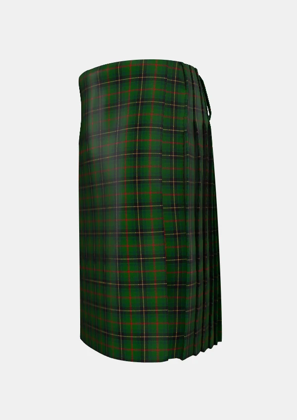 Traditional_MacSween_Hunting_Tartan_kilt_10888_left_image_with_pleated_design_and_adjustable_buckles_for_men
