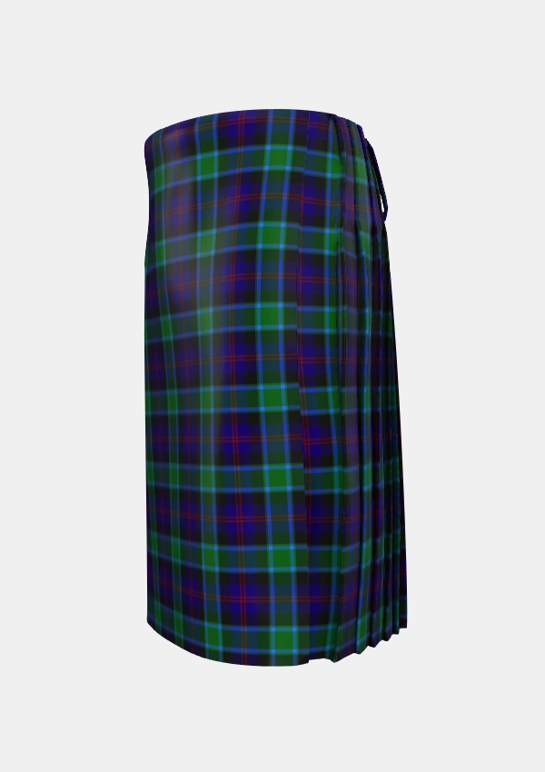 Traditional_MacTaggart_Johnstons_Tartan_408_kilt_left_image_with_pleated_design_and_adjustable_buckles_for_men