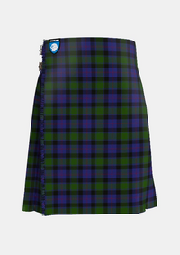 Traditional_MacTaggart_Tartan_kilt_409_front_image_with_pleated_design_and_adjustable_buckles_for_men