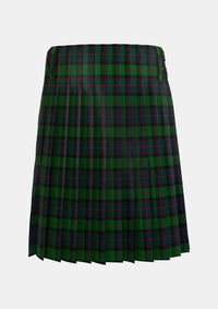 Traditional_MacWilliam_Tartan_1418_kilt_back_image_with_pleated_design_and_adjustable_buckles_for_men