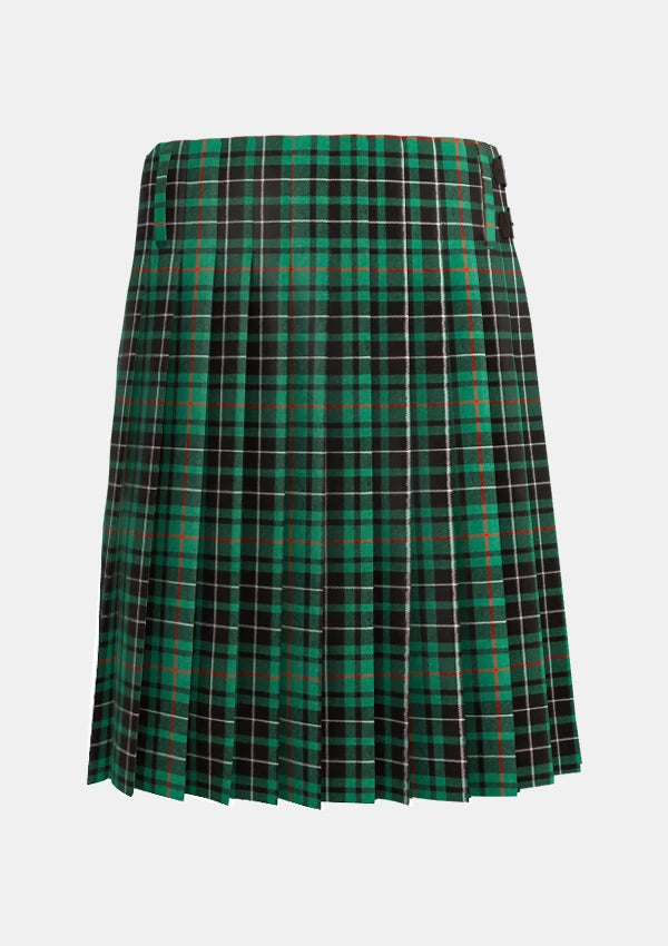 Traditional_Macaulay_Hunting_tartan_back_image_with_pleated_design_and_adjustable_buckles_for_men