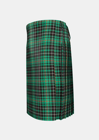 Traditional_Macaulay_Hunting_tartan_left_image_with_pleated_design_and_adjustable_buckles_for_men