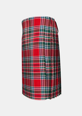 Traditional_Macbean_tartan_left_image_with_pleated_design_and_adjustable_buckles_for_men