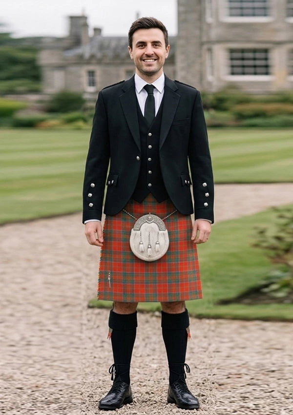 Traditional_Macgillivray_tartan_446_Kilt_and_Argyle_Jacket_Kilt_Outfit_front_image