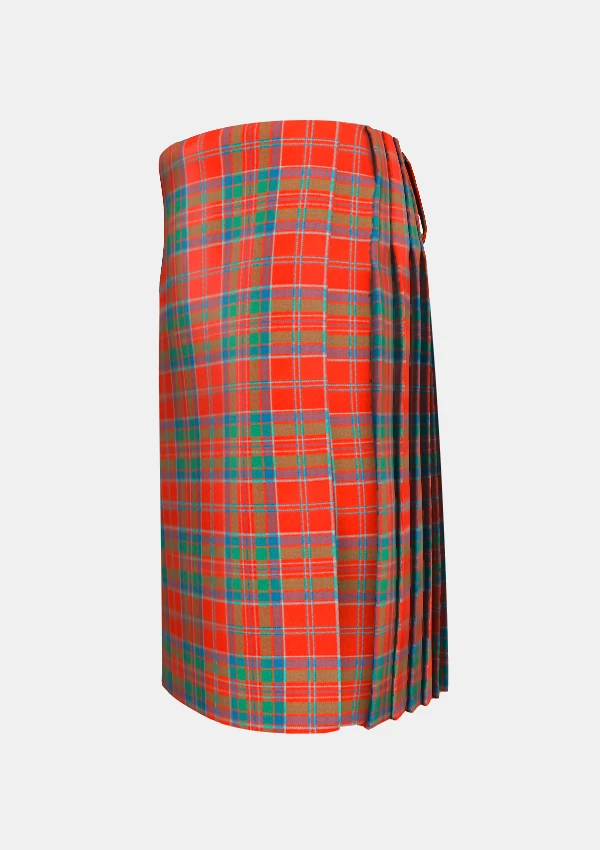 Traditional_Macgillivray_tartan_left_image_with_pleated_design_and_adjustable_buckles_for_men