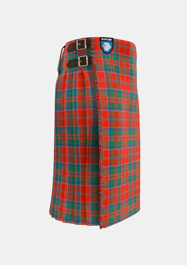 Traditional_Macgillivray_tartan_right_image_with_pleated_design_and_adjustable_buckles_for_men