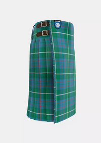 Traditional_Macintyre_Hunting_Ancient_Tartan_kilt_right_image_with_pleated_design_and_adjustable_buckles_for_men