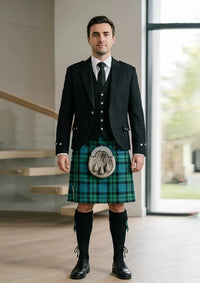 Traditional_Mackay_Ancient_Tartan_Kilt_and_Argyle_Jacket_Kilt_Outfit_front_image