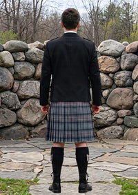 Traditional_Mackay_Blue_Tartan_264_Kilt_and_Argyle_Jacket_Kilt_Outfit_back_image