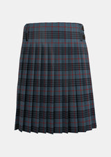 Traditional_Mackay_Blue_Tartan_kilt_264_back_image_with_pleated_design_and_adjustable_buckles_for_men