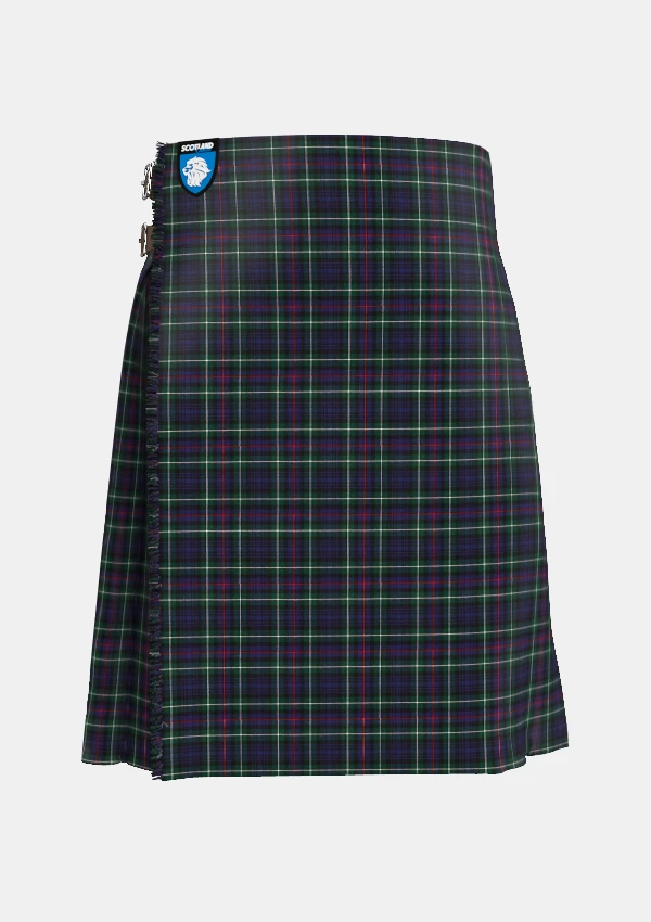 Traditional_Mackenzie_Tartan_kilt_front_image_with_pleated_design_and_adjustable_buckles_for_men
