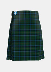 Traditional_Mackie_Tartan_kilt_11645_front_image_with_pleated_design_and_adjustable_buckles_for_men