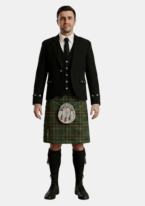 Traditional_Mackinnon_ancient_hunting_tartan_Kilt_and_Argyle_Jacket_Kilt_Outfits_front_image