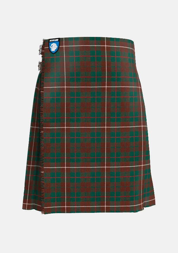Traditional_Mackinnon_hunting_modern_tartan_front_image_with_pleated_design_and_adjustable_buckles_for_men