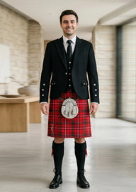 Traditional_Mackinnon_tartan_Kilt_and_Argyle_Jacket_Kilt_Outfit_front_image