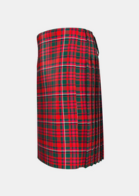 Traditional_Mackinnon_tartan_left_image_with_pleated_design_and_adjustable_buckles_for_men