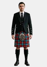 Traditional_Maclachlan_ancient_tartan_Kilt_and_Argyle_Jacket_Kilt_Outfits_front_image