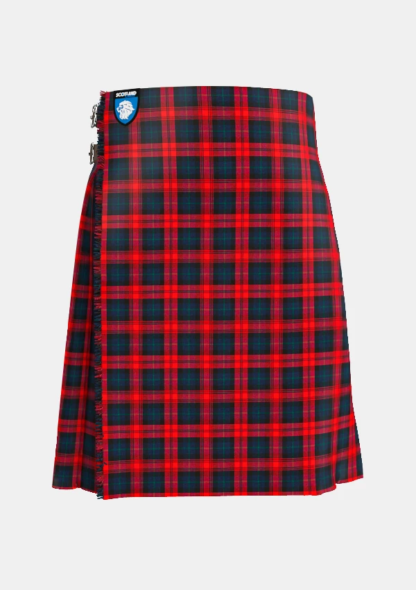 Traditional_Maclachlan_modern_tartan_front_image_with_pleated_design_and_adjustable_buckles_for_men
