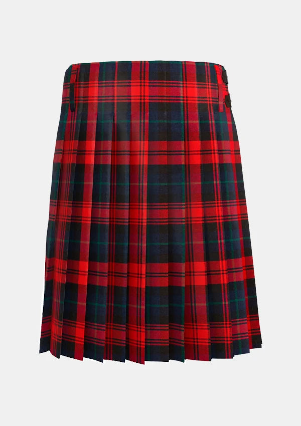 Traditional_Maclachlan_tartan_back_image_with_pleated_design_and_adjustable_buckles_for_men
