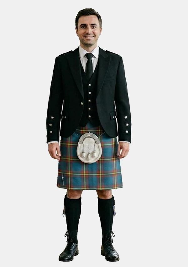Traditional_Maclain_of_lochbuie_hunting_ancient_tartan_Kilt_and_Argyle_Jacket_Kilt_Outfits_front_image