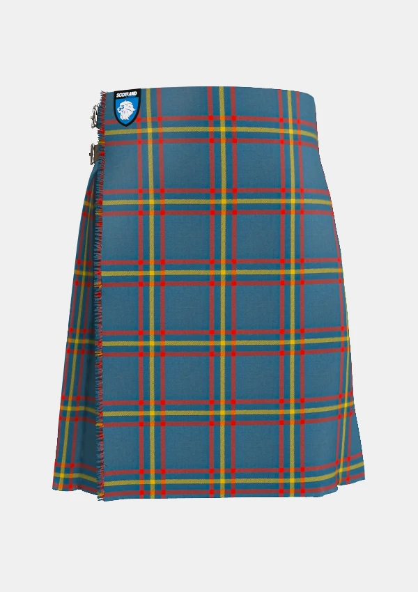 Traditional_Maclain_of_lochbuie_hunting_ancient_tartan_front_image_with_pleated_design_and_adjustable_buckles_for_men