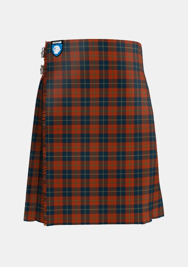 Traditional_Maclaine_of_Lochbuie_Auld_Sett_Tartan_12067_kilt_front_image_with_pleated_design_and_adjustable_buckles_for_men