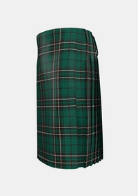 Traditional_Maclean_Hunting_Modern_Tartan_kilt_left_image_with_pleated_design_and_adjustable_buckles_for_men