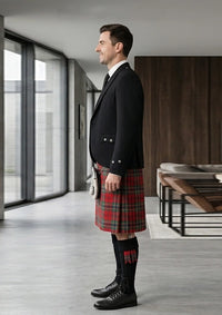 Traditional_Maclean_Red_Tartan_Kilt_and_Argyle_Jacket_Kilt_Outfit_left_image