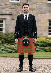 Traditional_Maclean_of_Duart_tartan_58_Kilt_and_Argyle_Jacket_Kilt_Outfit_front_image