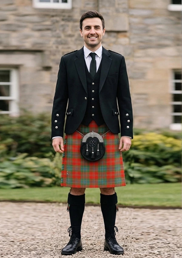 Traditional_Maclean_of_Duart_tartan_58_Kilt_and_Argyle_Jacket_Kilt_Outfit_front_image