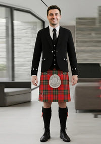 Traditional_Maclean_of_duart_ancient_tartan_Kilt_and_Argyle_Jacket_Kilt_Outfit_front_image