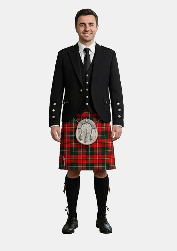 Traditional_Maclean_of_duart_ancient_tartan_Kilt_and_Argyle_Jacket_Kilt_Outfits_front_image