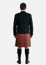 Traditional_Maclean_of_duart_weathered_tartan_Kilt_and_Argyle_Jacket_Kilt_Outfits_back_image