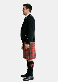 Traditional_Maclean_of_duart_weathered_tartan_Kilt_and_Argyle_Jacket_Kilt_Outfits_left_image