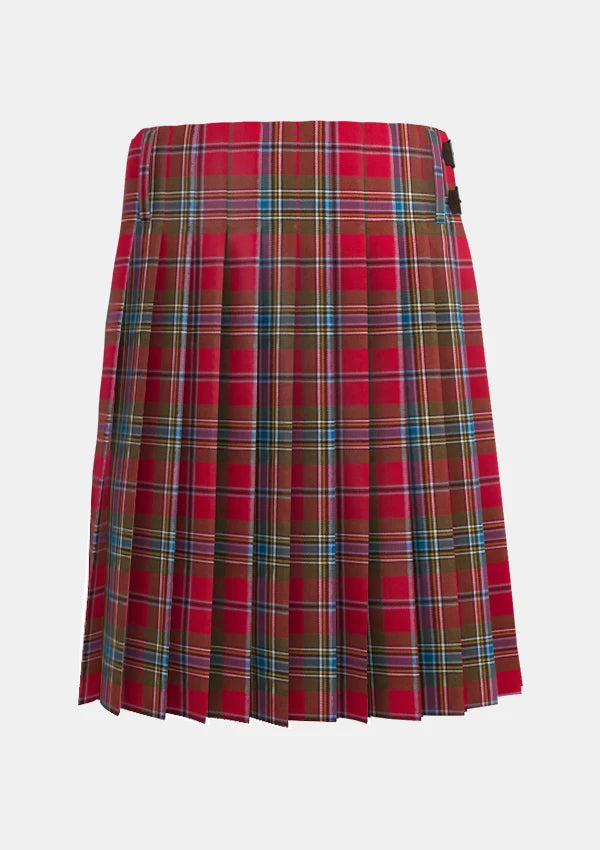 Traditional_Maclean_of_duart_weathered_tartan_back_image_with_pleated_design_and_adjustable_buckles_for_men