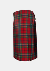 Traditional_Maclean_tartan_left_image_with_pleated_design_and_adjustable_buckles_for_men