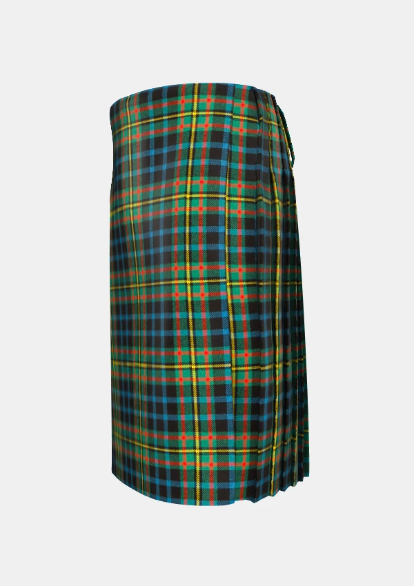 Traditional_Maclellan_tartan_left_image_with_pleated_design_and_adjustable_buckles_for_men
