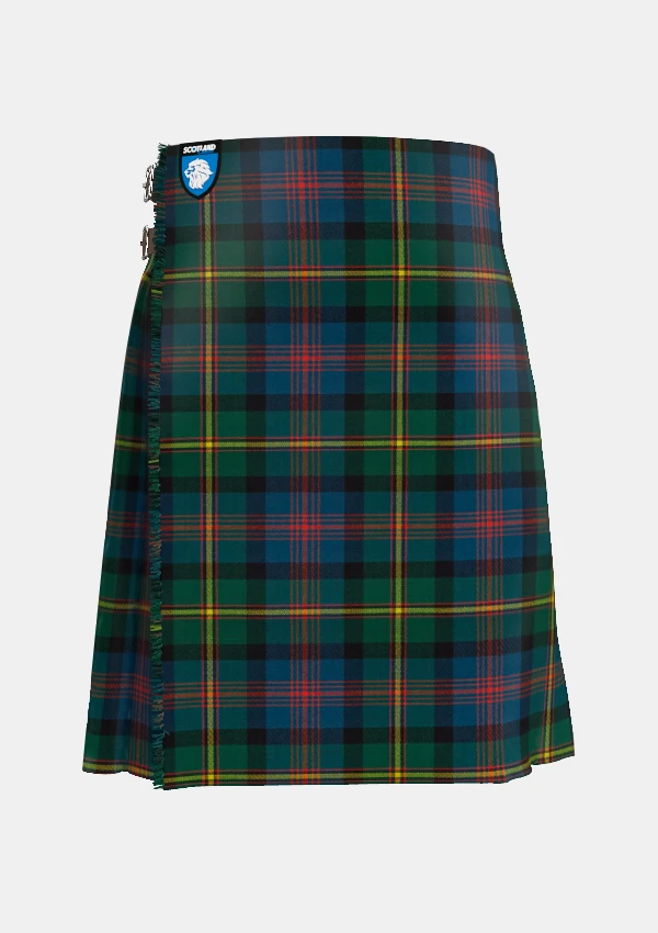 Traditional_Maclennan_tartan_front_image_with_pleated_design_and_adjustable_buckles_for_men