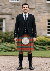 Traditional_Macnaughton_tartan_1066_Kilt_and_Argyle_Jacket_Kilt_Outfit_front_image