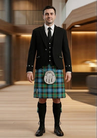 Traditional_Macrae_tartan_Kilt_and_Argyle_Jacket_Kilt_Outfit_front_image