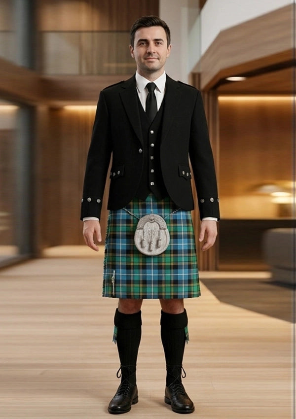 Traditional_Macrae_tartan_Kilt_and_Argyle_Jacket_Kilt_Outfit_front_image