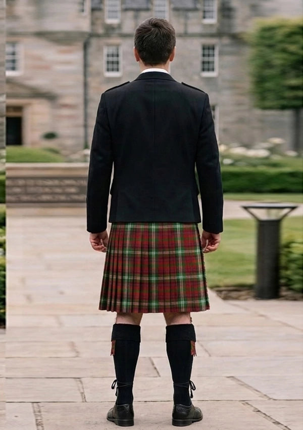 Traditional_Maguire_Tartan_6065_Kilt_and_Argyle_Jacket_Kilt_Outfit_back_image