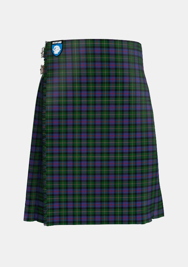 Traditional_Malcolm_2_Tartan_1976_kilt_front_image_with_pleated_design_and_adjustable_buckles_for_men