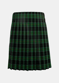 Traditional_Malone_Tartan_kilt_11588_back_image_with_pleated_design_and_adjustable_buckles_for_men