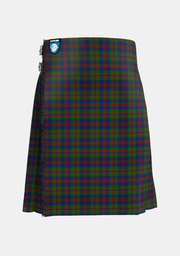 Traditional_Mann_Tartan_4127_kilt_front_image_with_pleated_design_and_adjustable_buckles_for_men