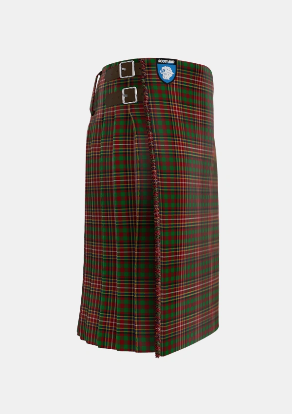 Traditional_Mars_Personal_Tartan_3817_kilt_right_image_with_pleated_design_and_adjustable_buckles_for_men