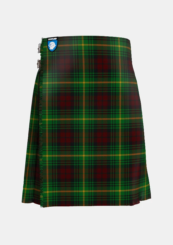 Traditional_Martin_tartan_1207_front_image_with_pleated_design_and_adjustable_buckles_for_men