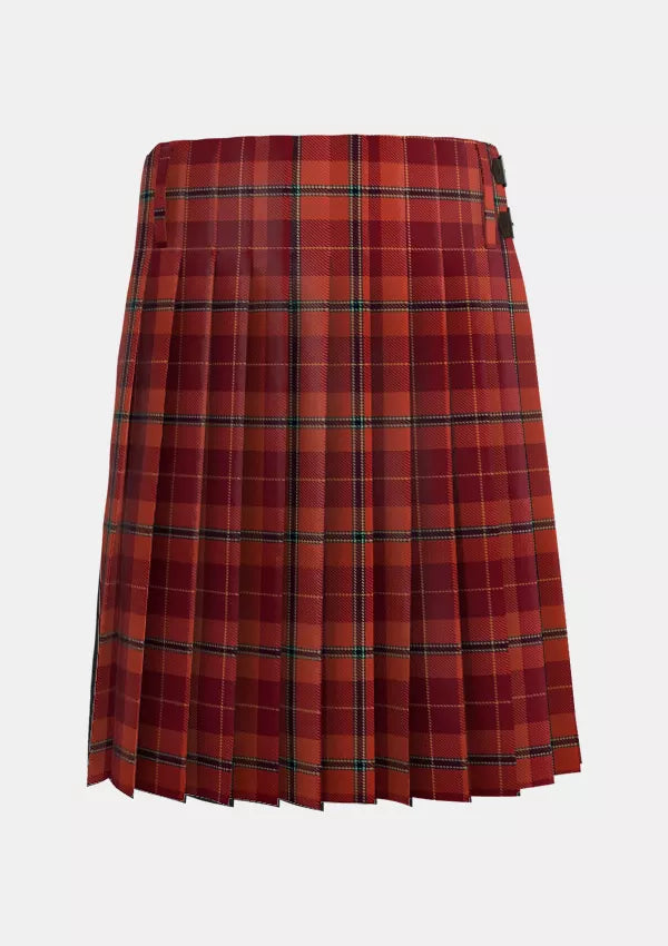 Traditional_Mason_David_Elsworth_Tartan_10720_kilt_back_image_with_pleated_design_and_adjustable_buckles_for_men