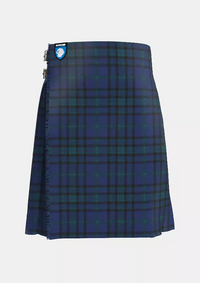 Traditional_Matheson_Hunting_Tartan_kilt_front_image_with_pleated_design_and_adjustable_buckles_for_men